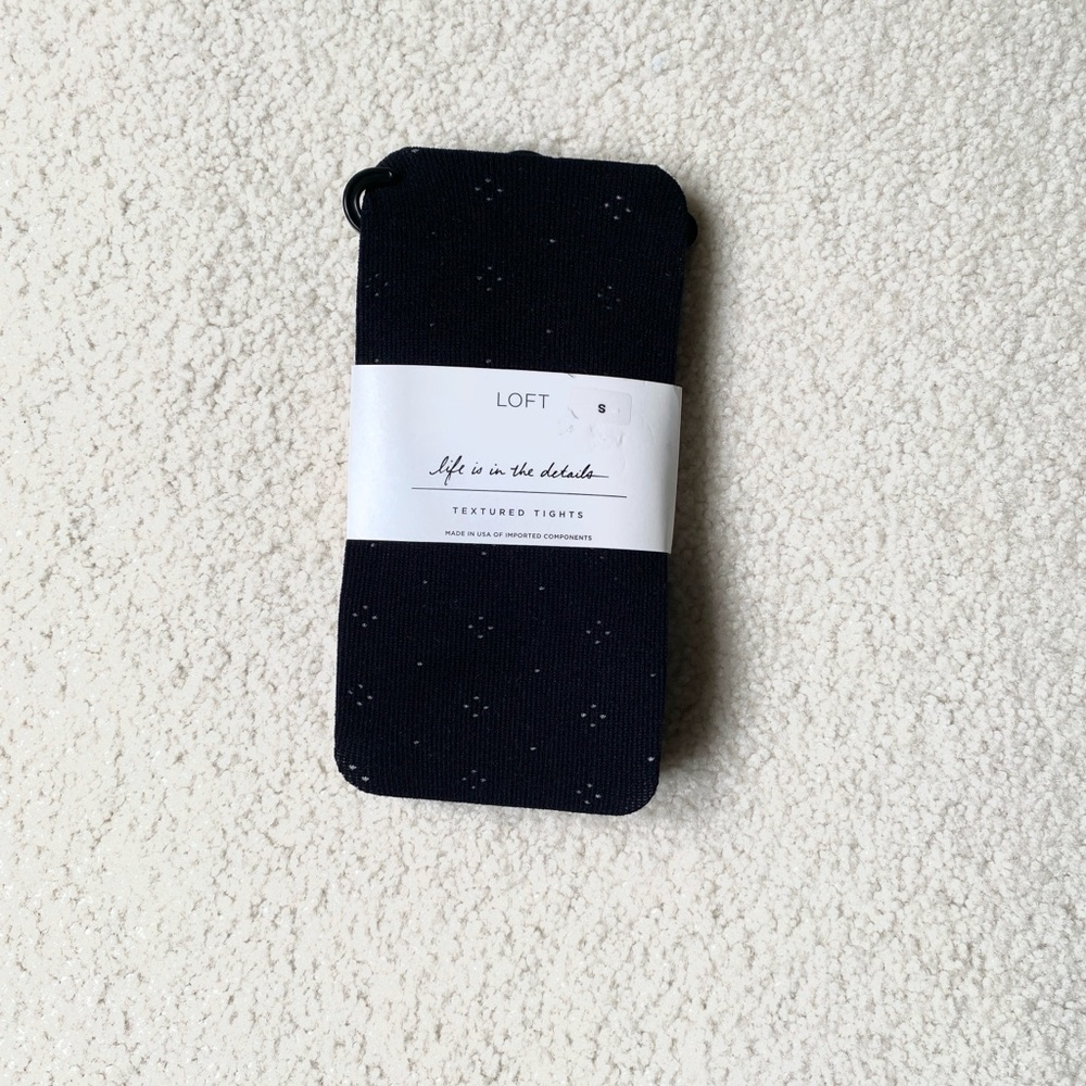 NWT Textured Tights - Black - Picture 2 of 4